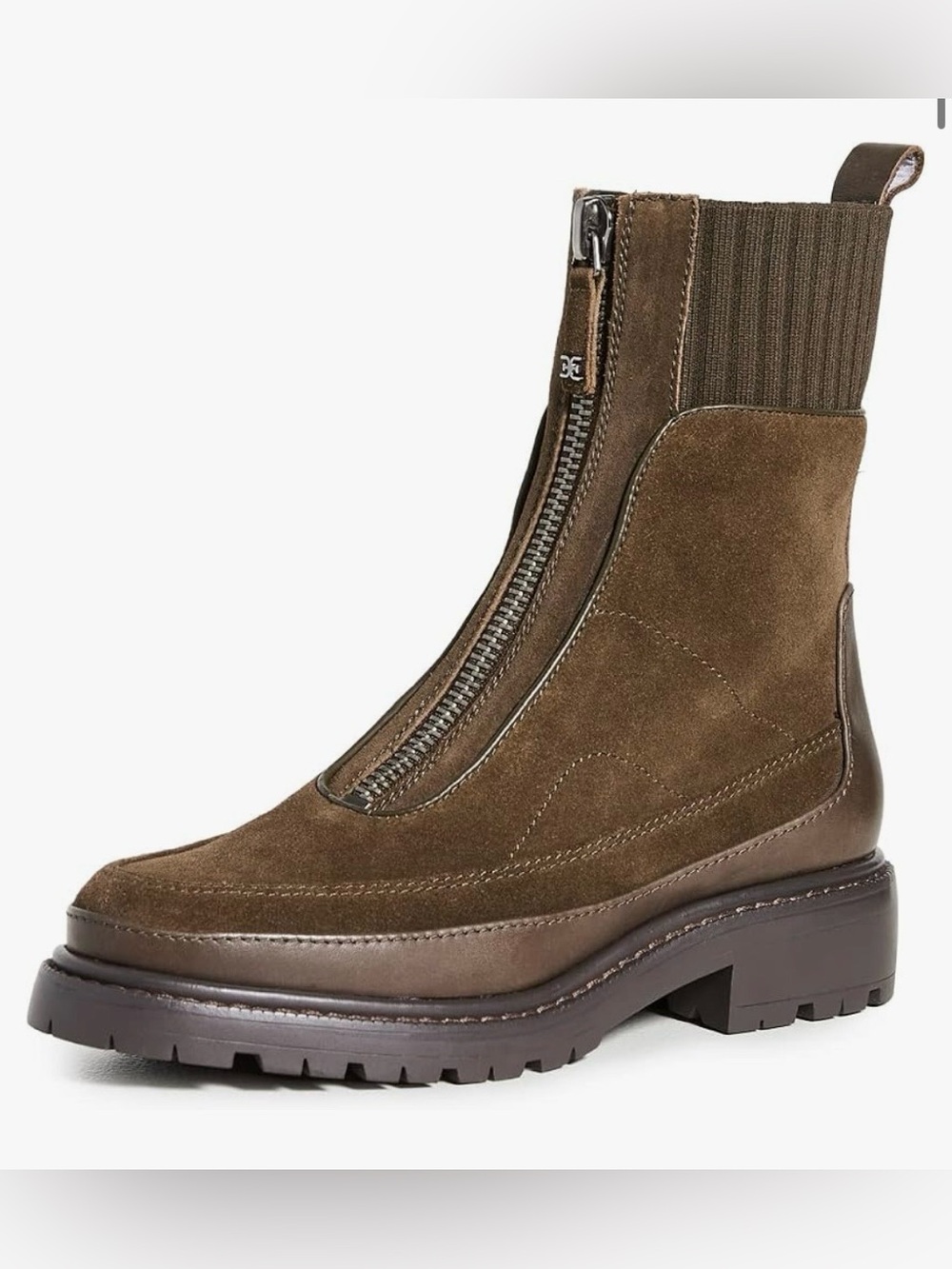 Sam Edelman $180 USD MSRP Leone lug sole Chelsea boot brown